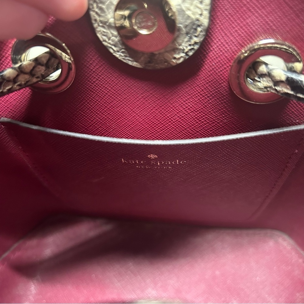 Kate Spade Eva Exotic Python Snakeskin Print Buck… - image 8